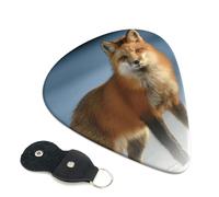 Set di 6 plettri per chitarra Winter Wild Animal (0,46 mm/0,71 mm/0,96 mm) adatti per chitarra e ukulele