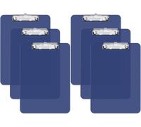 Set Di 6 Portablocco in Plastica, Portablocco Rosso Standard A4 Formato Lettera,