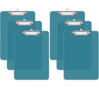 Set Di 6 Portablocco in Plastica, Portablocco Rosso Standard A4 Formato Lettera,