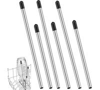 Set di 6 portabottiglie in acciaio inox per lavastoviglie, supporto antiruggine per bottiglie di sodastream, supporto in vetro extra forte per lavastoviglie, accessori per portabottiglie e sistema di