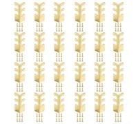 Set di 6 protezioni angolari in metallo vintage progettate per una protezione durevole di battiscopa e angoli in residenza e luoghi di lavoro (oro 24 pezzi)