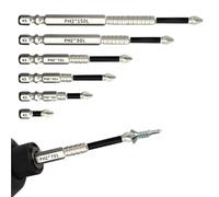 Set di 6 punte antiscivolo K5, Set Punte Magnetiche, Inserti Avvitatore Professionali, resistenti agli urti e antiscivolo,per Chiavi a Cricchetto Automobilistico Eletricisti Fai Da Te Montaggio Mobili