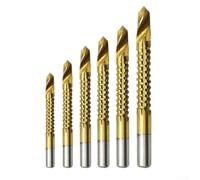 Set di 6 punte da trapano in acciaio ad alta velocità da 3-8 mm per legno, ferro, alluminio, plastica, lavorazione del legno, utensile di perforazione a 135 ° con lama smussata