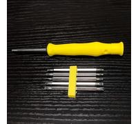 Set di 6 punte magnetiche antimanomissione con manico isolato per cacciavite Torx a testa piatta e strumenti di riparazione, compatibili con piccoli elettrodomestici