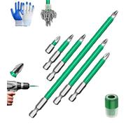 Set di 6 punte magnetiche per cacciavite, resistenti, antiscivolo, di precisione, per trapano elettrico, compatibilità universale