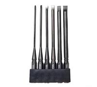 Set di 6 punte per cacciavite a testa piatta SL2 SL2.5 SL3 SL4 SL5 SL6 per trapano elettrico in acciaio di grado professionale con codolo esagonale magnetico da 100 mm