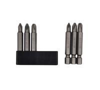 Set di 6 punte per cacciavite JIS da 50 mm con punta magnetica, gambo esagonale 1/4, acciaio legato S2 e striscia di stoccaggio a 6 fori, per moto, auto, biciclette e attrezzature giapponesi (JIS