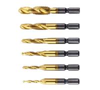 Set di 6 punte per trapano e punte in acciaio composito ad alta velocità per smussare la macchina integrata
