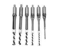 Set di 6 punte per trapano per legno punte per trapano a mortasa quadrate scalpello per mortasa e set di punte punte per trapano per mortasa da 1/4 di pollice 5/16 di pollice 3/8 d