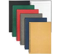 Set di 6 Quaderno A5 Spirale, 21x14cm 60 Fogli a Righe Colori Assortiti Copertina in Carta Kraft Quaderni Appunti Spiralato Blocco Note con Rilegatura a spirale per Appunti Regali Progetti di Scuola