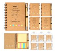 Set di 6 regali di addio, per colleghi di alta qualità, regalo perfetto per colleghi di addio, con taccuino e portachiavi per cambiare lavoro o addio