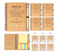 Set di 6 regali di addio per colleghi, regalo perfetto per colleghi di addio, regalo di alta qualità, con taccuino e portachiavi per cambiare lavoro o addio