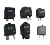 Set di 6 relè di collegamento per ponte, strumento diagnostico, compatibile con OE 9036, 9037, 9038, per pompa del carburante, test elettrico, plug-and-play, nero e grigio