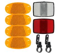 Set di 6 Riflettori per Raggi Bicicletta, bicicletta con riflettori per raggi,Adatti per Bici da Strada, MTB, Bici Elettriche - Riflettori Anteriori e Posteriori, Occhi di Gatto per Sicurezza Bambini