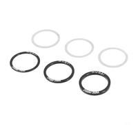 Set di 6 rondelle per movimento centrale della bicicletta, in acciaio inossidabile e lega di alluminio, compatibili con mandrini da 24 mm, 29 mm, 30 mm, per telai BB86, BB91, BB92, BB30, PF30, argento