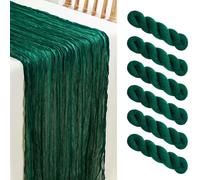 Set di 6 runner da tavola semitrasparenti con effetto sabbia per matrimoni, decorazione per la tavola di nozze, decorazione per la tavola di addio al nubilato