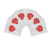 Set di 6 sacchetti per aspirapolvere, compatibili con Miele e Hoover serie C1, C2, C3, S227, S240, S270, S400, S5, S8, per una migliore filtrazione della polvere (rosso, 6 pezzi)