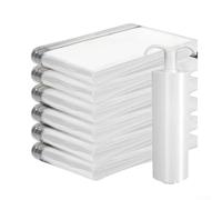 Set di 6 sacchetti sottovuoto a compressione, design trasparente per riporre piumini, trapunte e vestiti, viene fornito con pompa manuale per ottimizzare lo spazio e mantenere gli oggetti organizzati