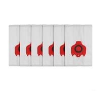 Set di 6 sacchetti sottovuoto ad alta efficienza per aspirapolvere Miele e Hoover C1 C3 & S227 S8, facili da sostituire (rosso)