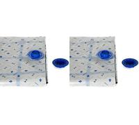 Set di 6 sacchetti sottovuoto coperte e piumoni, con pompa manuale, salvaspazio, buste sottovuoto vestiti, misura S 40x60cm per magliette, ideali per viaggio