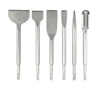 Set di 6 scalpelli a martello SDS Plus, punte da trapano for calcestruzzo a punta/piatta/scanalata for la rimozione di piastrelle e la scanalatura di pareti