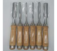 Set di 6 scalpelli per intagliare il legno, strumenti per intagliare, scalpelli e sgorbie per la lavorazione del legno fai da te