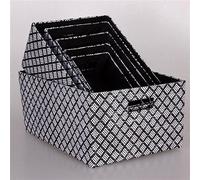 Set di 6 scatole rettangolari - Nero