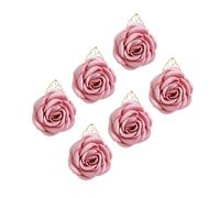 Set di 6 sofisticate spille a forma di fiore per sposi novelli, eleganti bouquet di fiori fatti a mano per sposi e sposa, spilla artificiale, Misura unica, come descritto