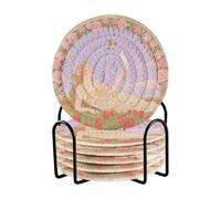Set di 6 sottobicchieri assorbenti con supporto, per bevande, decorazione per la casa