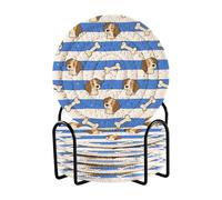 Set di 6 sottobicchieri assorbenti per bevande e decorazioni per la casa