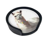 Set di 6 sottobicchieri con lama per bevande, in pelle, sottobicchieri, sottobicchieri, per tazze, cucina, bar, decorazione per la casa, regalo di inaugurazione della casa