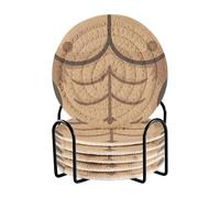 Set di 6 sottobicchieri con scimmia Gorilla Costume Halloween con supporto sottobicchieri per bevande Articoli decorativi per la casa