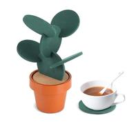 Set di 6 Sottobicchieri Creativi a Forma di Cactus, Tappetini Antiscivolo Resistenti al Calore, Sottobicchiere Isolati Multifunzionali, Decorazione Casa e Ufficio, Regali di Inaugurazione
