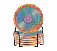 Set di 6 sottobicchieri estetici in stile vintage con pittura a olio Posavasos Para Mesa