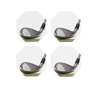 Set di 6 sottobicchieri in pelle per bevande, resistenti al calore, antiscivolo, sottobicchieri per tazze da tè, ottagonali, protezione da tavolo per mazze da golf, tappetino per tazza da caffè