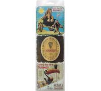 Set di 6 sottobicchieri nostalgici con famose immagini di Guinness e simboli