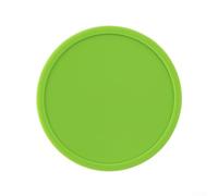 Set di 6 sottobicchieri rotondi in silicone che proteggono dall'umidità sulle superfici (verde)