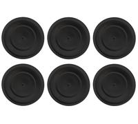 Set Di 6 Sottopiatti, Piatti HEART MATT BLACK Nero D. 15Cm Bastion Collections