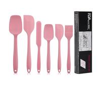 Set di 6 Spatole in Silicone,Spatola Silicone Cucina, Cucina Utensili, Composto da Spatola, Raschietto, Pennello e Cucchiaio, Resistente al Calore fino a 230°C, Adatto per Cucinare e Cuocere al Forno