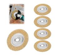 Set di 6 spazzole per fughe, compatibili con G-loria Multibrush, Ø 11,5 cm, accessori Weedbrack, spazzola per fughe in filo di acciaio, per la pulizia dei pavimenti, muschio, sporco e erbacce nelle