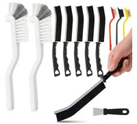 Set di 6 spazzole per la pulizia della stufa, spazzole con setole dure, spazzola multifunzionale per stufa, griglie, cucina, finestre e angoli