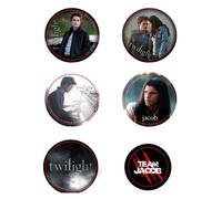Set di 6 spille Twilight altamente collezionabili stile A - Versione nera del Te