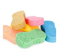 Set di 6 spugne per la cura dell'auto (23 x 11 x 4 cm) - Spugne in microfibra delicate per il lavaggio dell'auto - Colori casuali