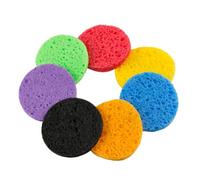 Set di 6 spugne riutilizzabili per la pulizia del viso, spugnette in cellulosa naturale, struccanti, esfolianti e applicatori per maschere per pelli sensibili, strumenti ecologici per la cura della