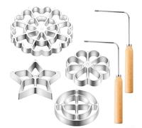 Set di 6 stampi Bunuelos con manici, migliora la tua esperienza di cottura con strumenti robusti