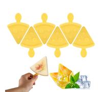 Set di 6 stampi per ghiaccio sul manico in silicone con manico - stampi per ghiaccio senza BPA per bambini - steli riutilizzabili per bambini - Set di stampi popsicle con bastoncini e coperchio