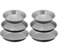 Set di 6 Stampi per Tortiera in Alluminio, 20cm, 22cm, 24cm, per Pastiera Napoletana e Pizza di Grano