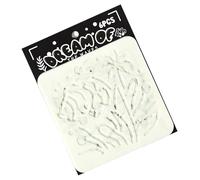 Set di 6 stencil per pittura a tema animali marini, stencil per disegni per bambini, per segni, album fotografici, album fotografici, set di stencil da parete