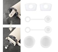 Set di 6 tappi in silicone per Stanley Cup H2.0 40oz/30oz accessori per tazze, inclusi 2 coperchi per cannuccia, 2 tappi quadrati e 2 tappi rotondi (adatti per 2.0)