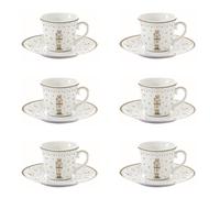 Set Di 6 Tazze Con Saucer ROYAL NUTCRACKER Nussknacker 200ml Easy Life